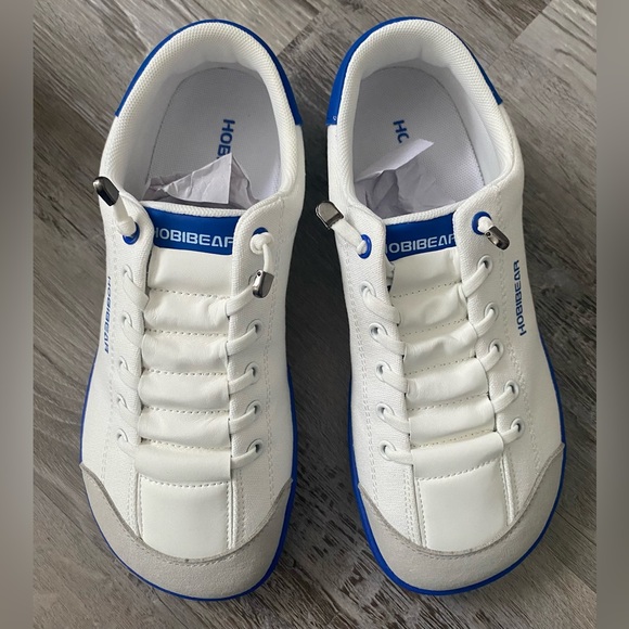Hobibear Barefoot Shoes -Sorrel Woman's 8 / Unisex Size 39 Blue & White - Picture 2 of 9